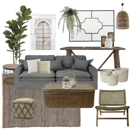 Moody boho Interior Design Mood Board by Thediydecorator on Style Sourcebook