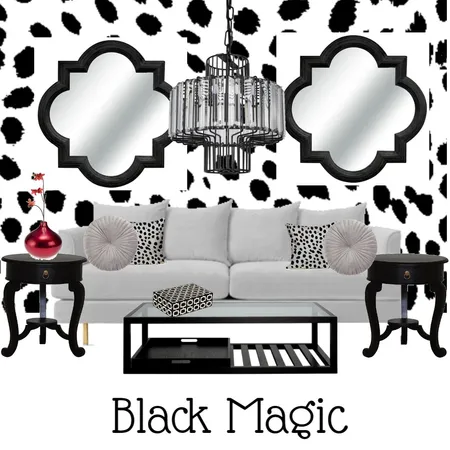 Black Magic Interior Design Mood Board by SallySeashells on Style Sourcebook