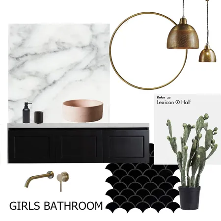 Lisa Eldon - Girls Bathroom Interior Design Mood Board by Beautiful Home Renovations  on Style Sourcebook