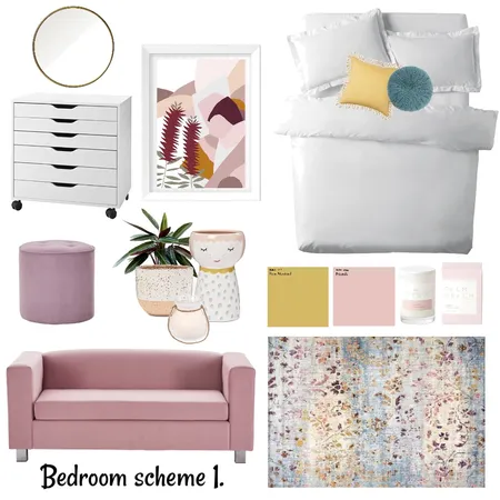Catherine's bedroom scheme Interior Design Mood Board by thebohemianstylist on Style Sourcebook