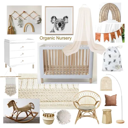 Organic Nursery Interior Design Mood Board by Laura Goodwin Creative on Style Sourcebook