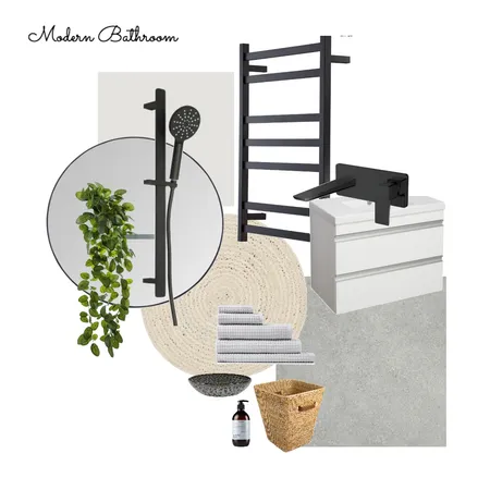 Modern Bathroom Interior Design Mood Board by nlburnett on Style Sourcebook