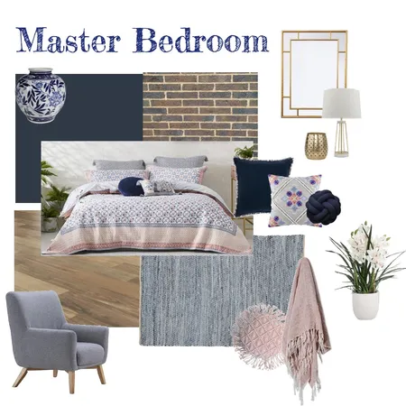 Master Bedroom (Navy) Interior Design Mood Board by aphraell on Style Sourcebook