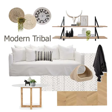 Modern Tribal Interior Design Mood Board by BecStanley on Style Sourcebook