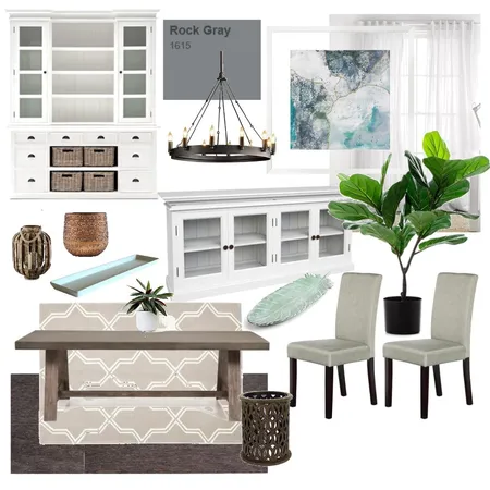 Dining Room Module 9 Interior Design Mood Board by Bercier on Style Sourcebook