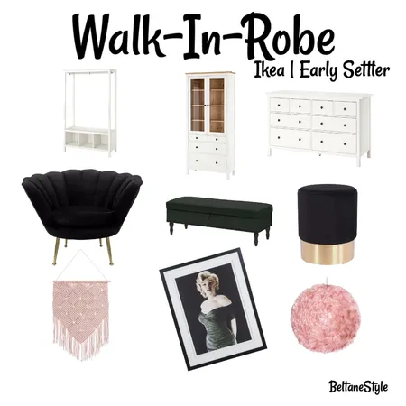 Ikea early settler walk in wardrobe Interior Design Mood Board by nicbeltane on Style Sourcebook