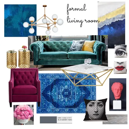 Formal Living Room Interior Design Mood Board by Bela T Design on Style Sourcebook