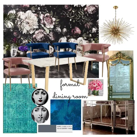 Formal Dining Room Interior Design Mood Board by Bela T Design on Style Sourcebook