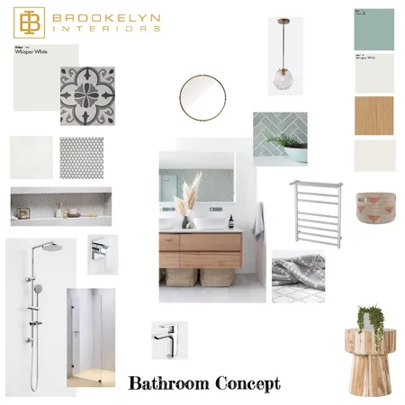 Carlsen Bathroom Interior Design Mood Board by Brookelyn Interiors on Style Sourcebook