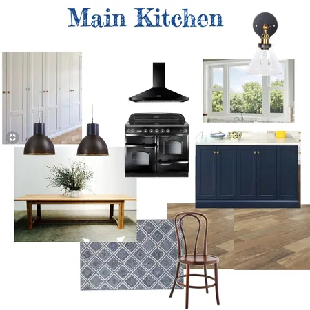 Main Kitchen (Navy) Interior Design Mood Board by aphraell on Style Sourcebook