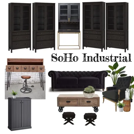 soho industrial Interior Design Mood Board by nicbeltane on Style Sourcebook