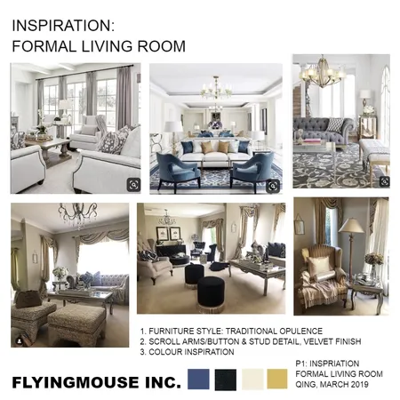 Inspiration- Qing Formal living room Interior Design Mood Board by Flyingmouse inc on Style Sourcebook