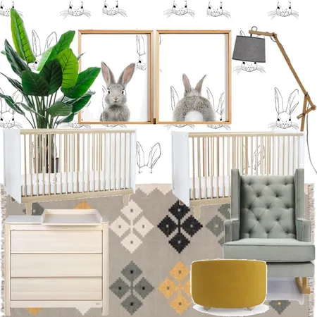 Twins nursery Interior Design Mood Board by Curation on Style Sourcebook