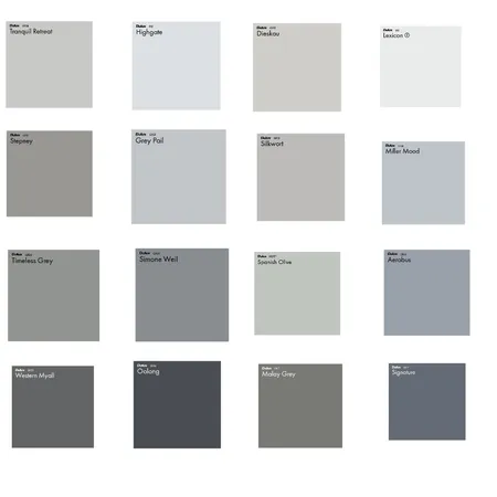 Metricon LookBook Greys Interior Design Mood Board by Dulux Colour Design Service on Style Sourcebook