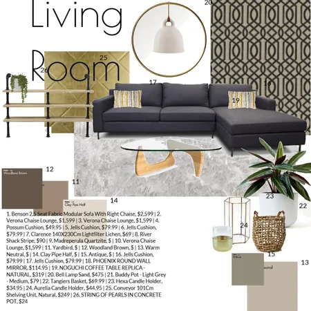 Living Room Interior Design Mood Board by sheindy1 on Style Sourcebook