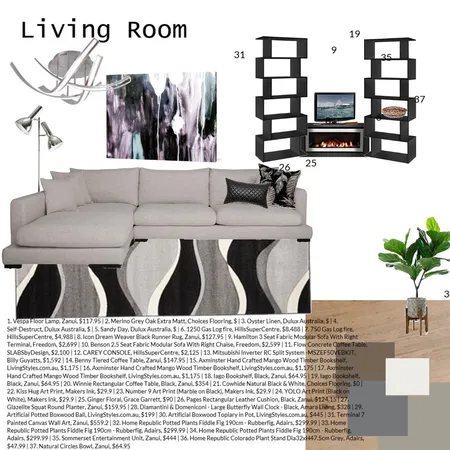 Living Room Interior Design Mood Board by Suri on Style Sourcebook