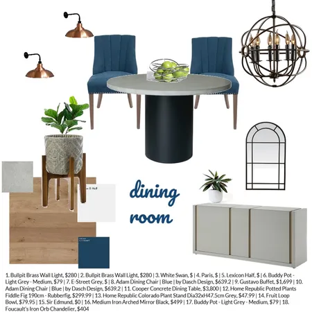 dining room Interior Design Mood Board by resi on Style Sourcebook