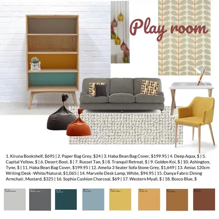 playroom Interior Design Mood Board by sheindy1 on Style Sourcebook