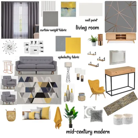 Assignment 10-Living room Interior Design Mood Board by Rahel on Style Sourcebook