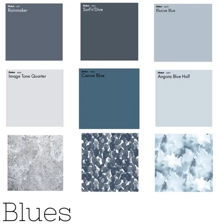 Blues Interior Design Mood Board by elizablain on Style Sourcebook