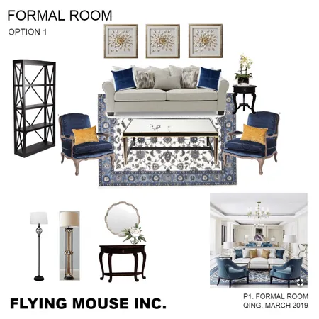 Formal room OPT:1 Interior Design Mood Board by Flyingmouse inc on Style Sourcebook