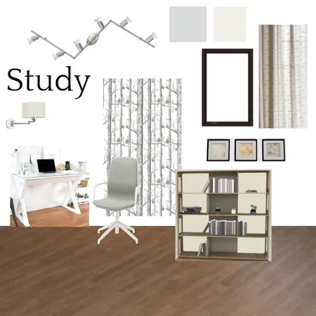 Study Interior Design Mood Board by Tickie on Style Sourcebook