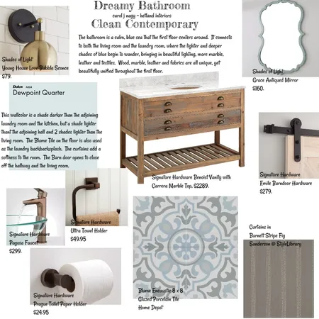 Dreamy Bathroom Interior Design Mood Board by cjn on Style Sourcebook