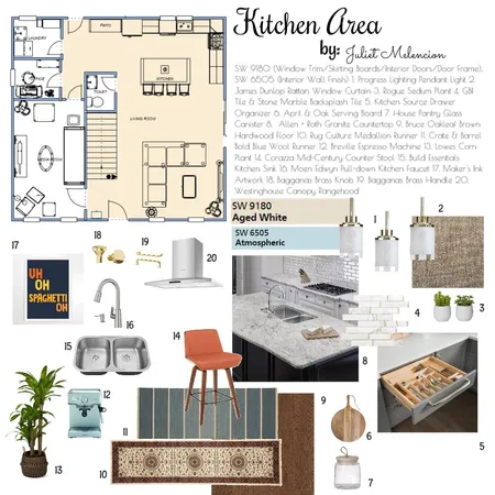 Proposed Kitchen Area Interior Design Mood Board by JulietM on Style Sourcebook