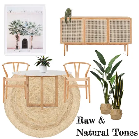 Natural &amp; Raw Dining Room Interior Design Mood Board by House2Home on Style Sourcebook