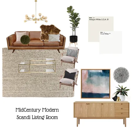 MIDCENTURY MODERN SCANDI LIVING Interior Design Mood Board by Sarah Agustin on Style Sourcebook