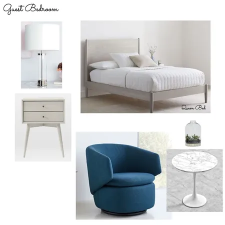 Guest Bedroom Interior Design Mood Board by Ashley Pinchev on Style Sourcebook