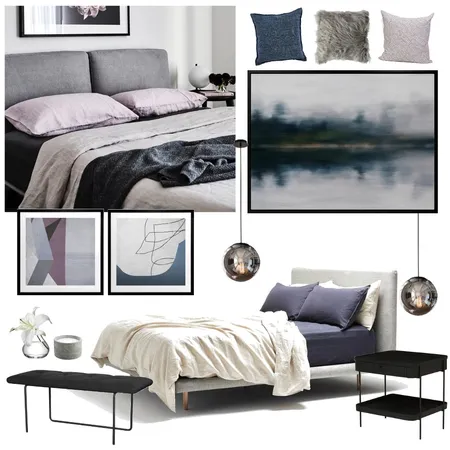 Lucy Guest Bedroom Rear Interior Design Mood Board by TLC Interiors on Style Sourcebook