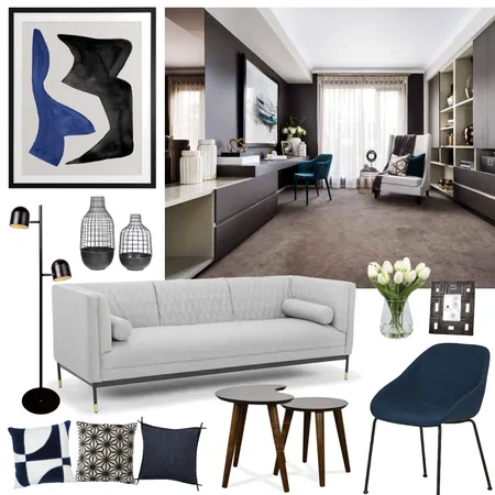 Lucy Home Office Interior Design Mood Board by TLC Interiors on Style Sourcebook