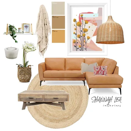 Warm Living room Interior Design Mood Board by Shannah Lea Interiors on Style Sourcebook