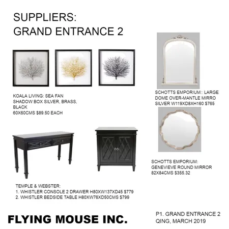 Supplier Grand Entrance 2 Interior Design Mood Board by Flyingmouse inc on Style Sourcebook