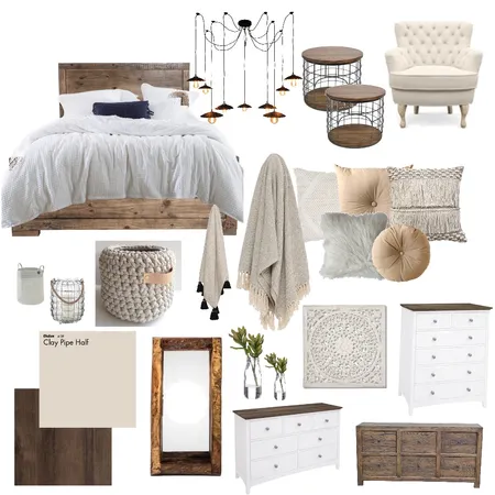 Rustic Bedroom Interior Design Mood Board by BrittaniRobinson on Style Sourcebook