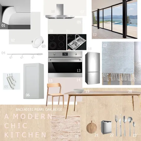 Modern Chic Kitchen Interior Design Mood Board by llanlan91 on Style Sourcebook
