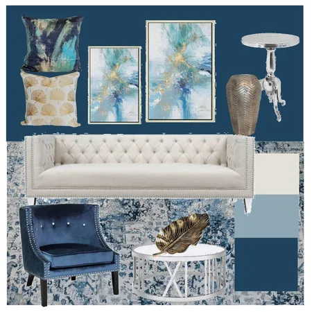 Dress This Space Blue Interior Design Mood Board by laurensweeneydesigns on Style Sourcebook