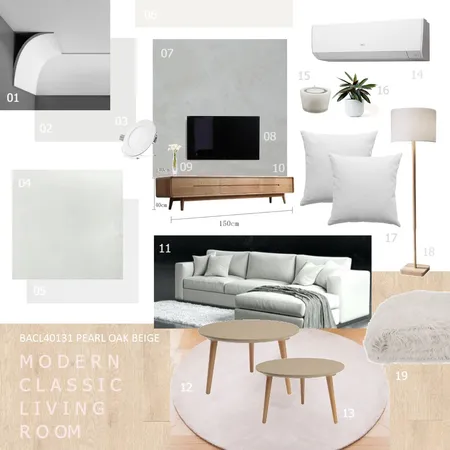 Modern Classic Living Room Interior Design Mood Board by llanlan91 on Style Sourcebook