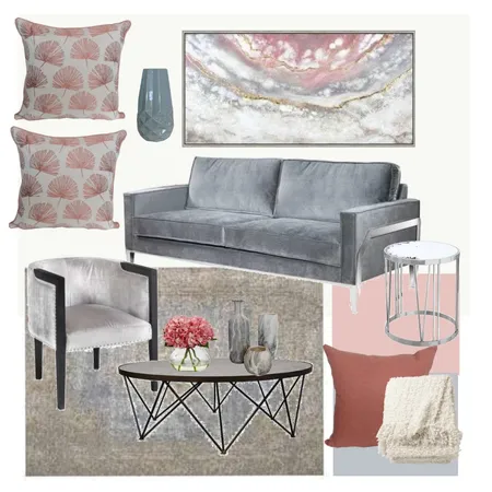 Dress This Space Pink Interior Design Mood Board by laurensweeneydesigns on Style Sourcebook