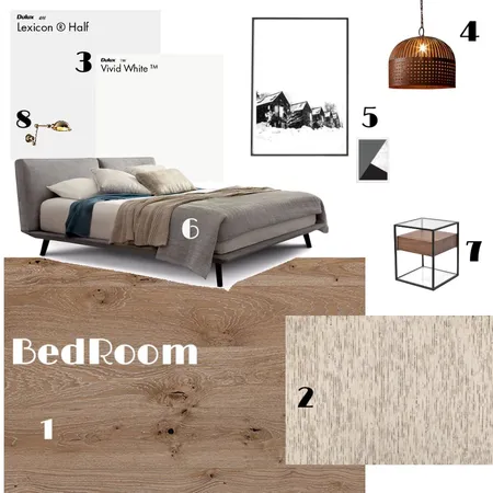 Module 10 - BedRoom Interior Design Mood Board by VictoryN on Style Sourcebook