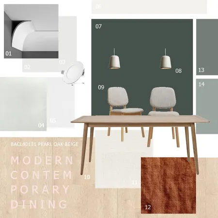 Modern Contemporary Dining Interior Design Mood Board by llanlan91 on Style Sourcebook