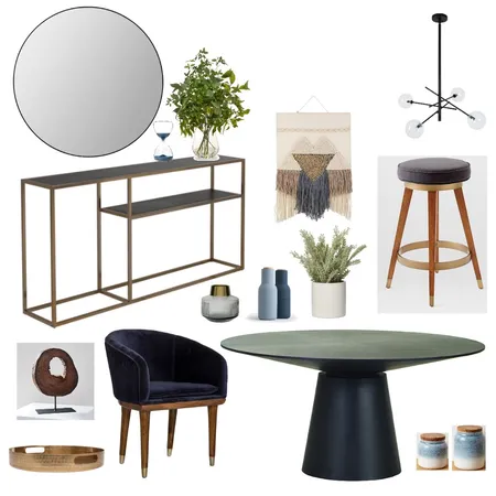 Krystal Dining Room Interior Design Mood Board by Thediydecorator on Style Sourcebook
