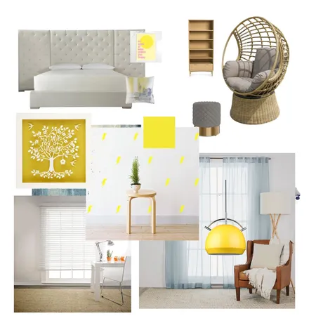 Haleys Bedroom Interior Design Mood Board by citykk on Style Sourcebook