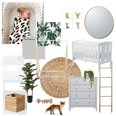 Baby A's Nursery Interior Design Mood Board by ency.studio on Style Sourcebook