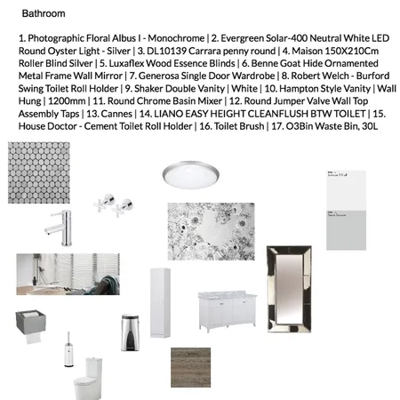 Bathroom Interior Design Mood Board by dialak on Style Sourcebook