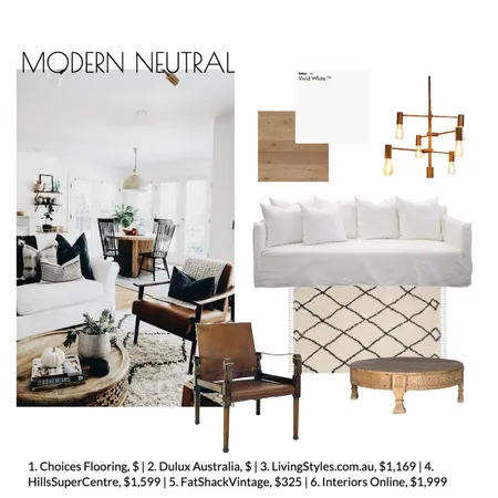 Modern Neutral Interior Design Mood Board by breerothman081915 on Style Sourcebook