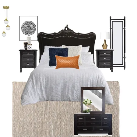 Bedroom - Dark Interior Design Mood Board by BexHorrocks on Style Sourcebook