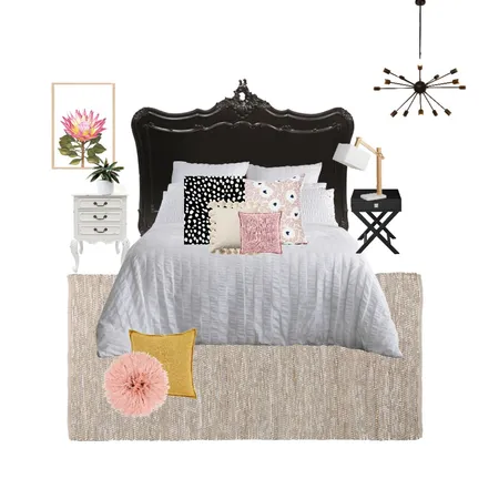 Bedroom - Pink Interior Design Mood Board by BexHorrocks on Style Sourcebook