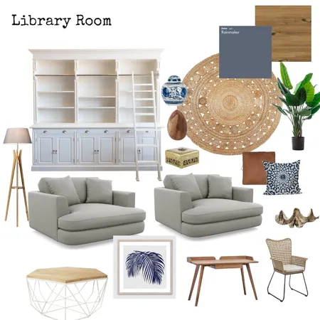 Library room Interior Design Mood Board by emwebber on Style Sourcebook